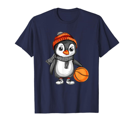 Cute Basketball Penguin T-Shirt