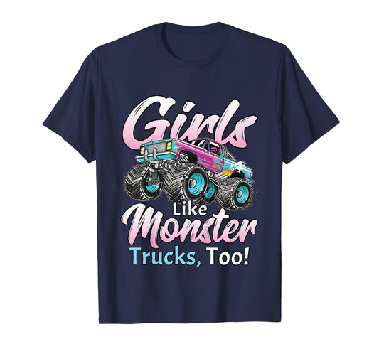 Monster Truck Unicorn Birthday Party Monster Truck Girl T-Shirt