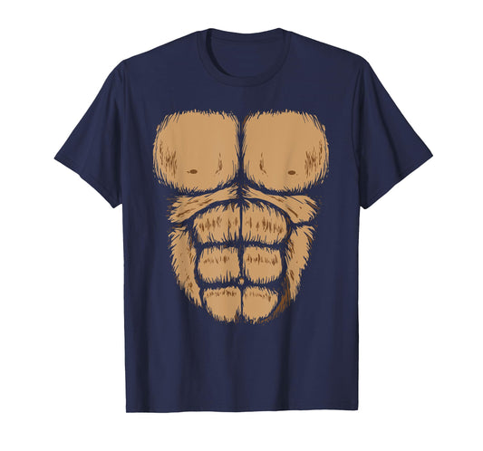 Halloween Gorilla Chest Costume Shirt | Funny Monkey Gift T-Shirt