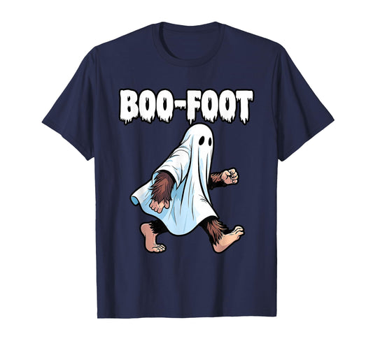 Bigfoot Ghost Costume Halloween Boo-Foot Sasquatch Spooky T-Shirt