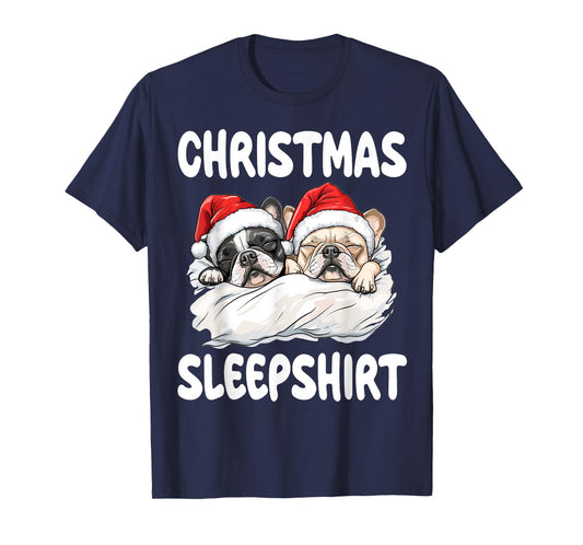 Cute French Bulldog Frenchie Dog Official Christmas T-Shirt