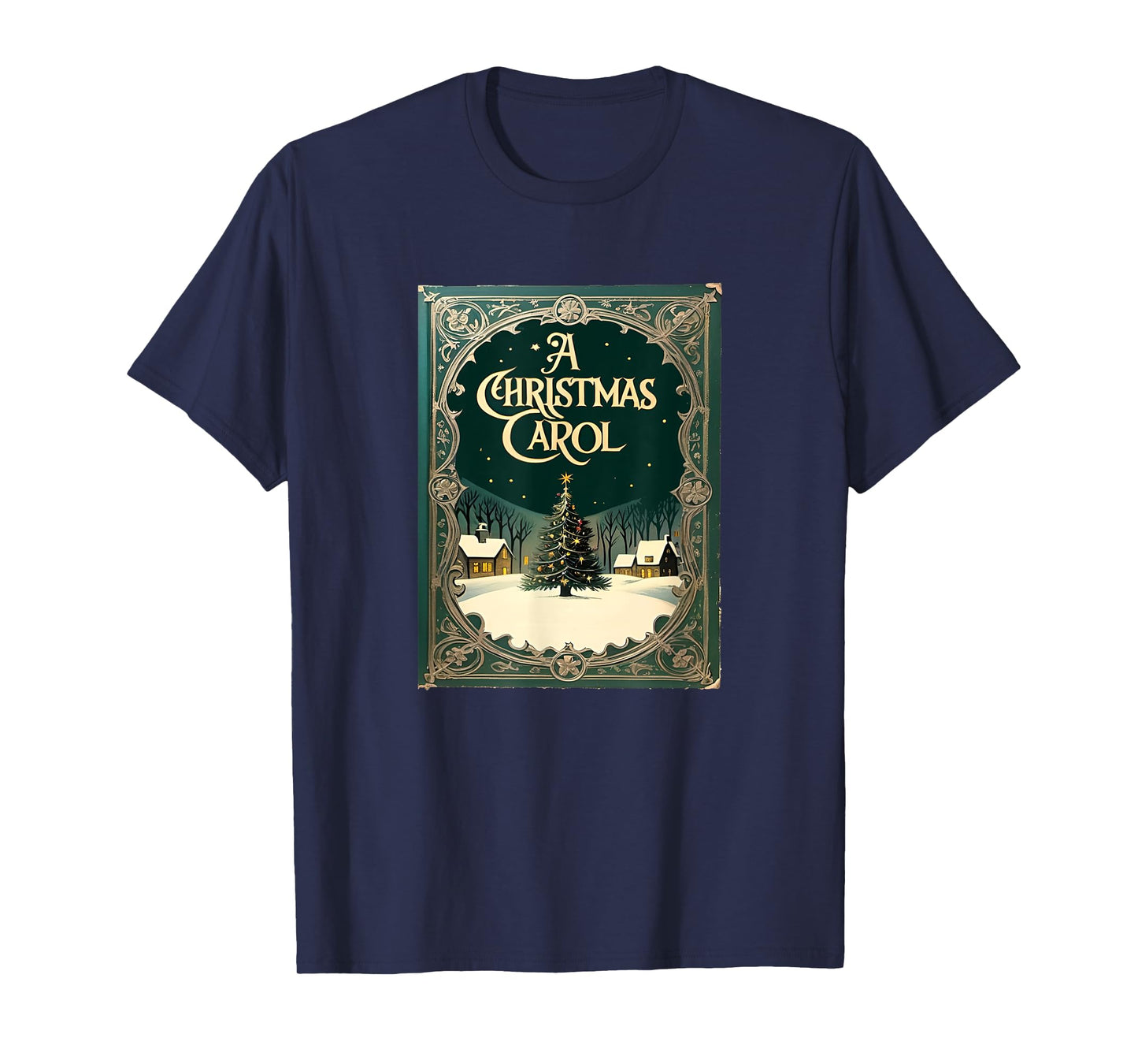 Famous X-Mas T-Shirt: A Christmas Carol by Charles Dickens - Unisex Adult Black Short Sleeve Crew Neck Classic T-Shirt - Holiday, Christmas, Storytelling, Readers, Families
