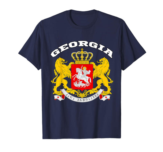 Georgia T-shirt Coat of arms Tee Flag Tbilisi Kutaisi T-Shirt