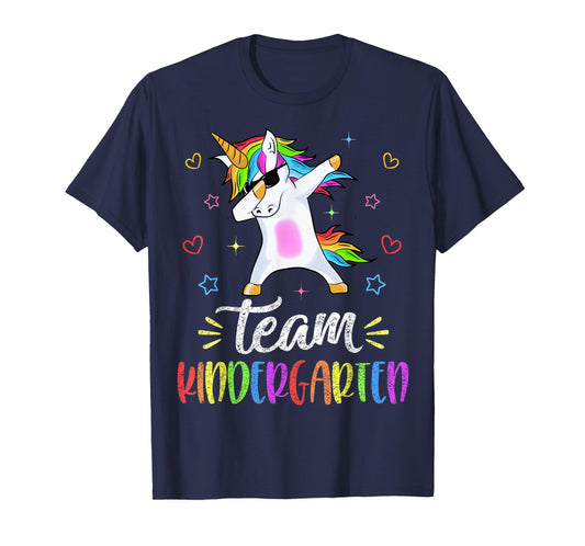 Team Kindergarten Unicorn Dab Teacher Back To School Gift T-Shirt