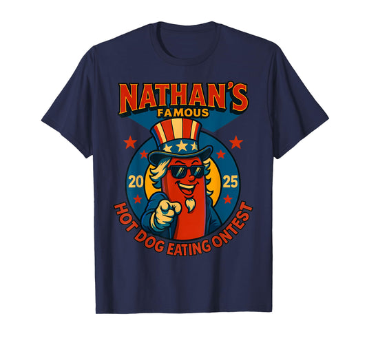 Funny Nathan’s Famous Hot Dog Eating Contest 2025 T-Shirt
