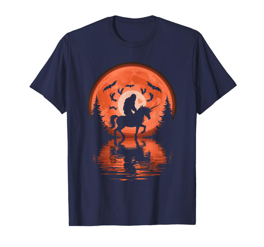 Bigfoot Riding Unicorn T-Shirt