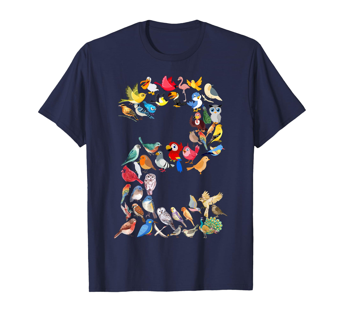 Toddler 2nd Birthday Birds Themed 2 Year Old Kids Bird Lover T-Shirt