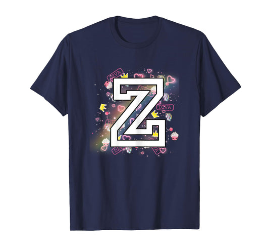 Kids Letter Z Clothing For a Girl Who's Name Starts With Z T-Shirt