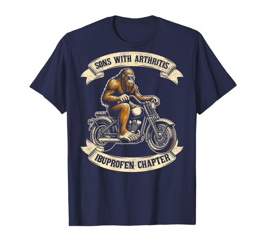 Bigfoot sons with arthritis ibuprofen chapter design on back T-Shirt