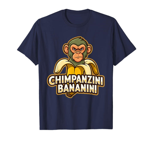 Chimpanzini Bananini Italian Brainrot Funny Meme White Color T-Shirt