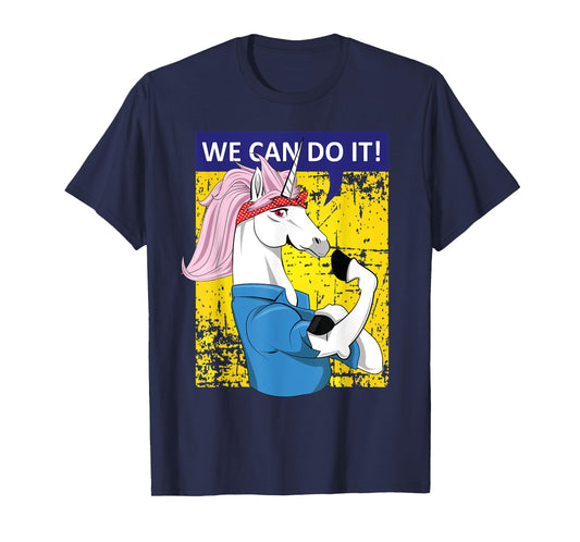 We can do it Rosie the Riveter Unicorn Gifts T-Shirt