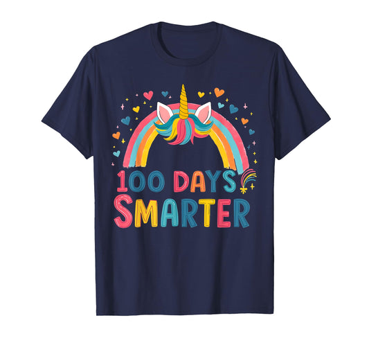100 Days of School Smarter Unicorn Kids T-Shirt
