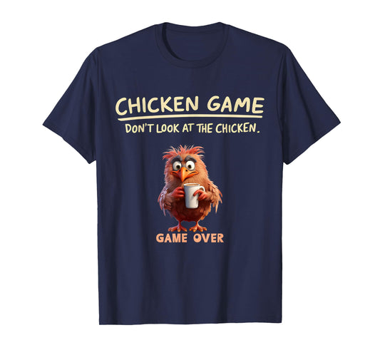 Funny the Chicken Game Don't Look At This Chicken kids boys T-Shirt