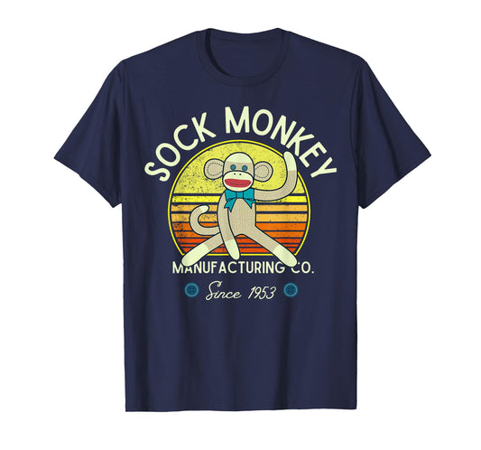 Sock Monkey Manufacturing Co. Retro Vintage Sock Monkeys T-Shirt