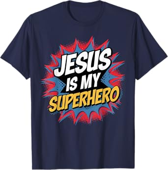 Jesus Is My Superhero Christian Kid Boy God Son Good Toddler T-Shirt