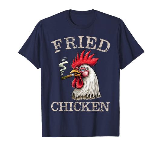 Fried Smoking Chicken 420 Marijuana Graphic Weed Men Women T-Shirt