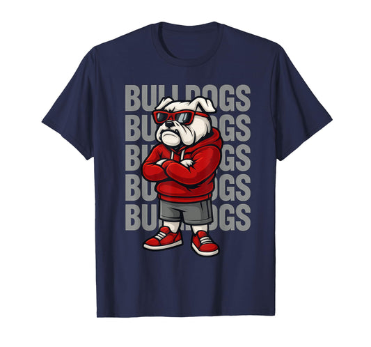 Retro Bulldogs Gift for Men Women Boys Girls Kids T-Shirt