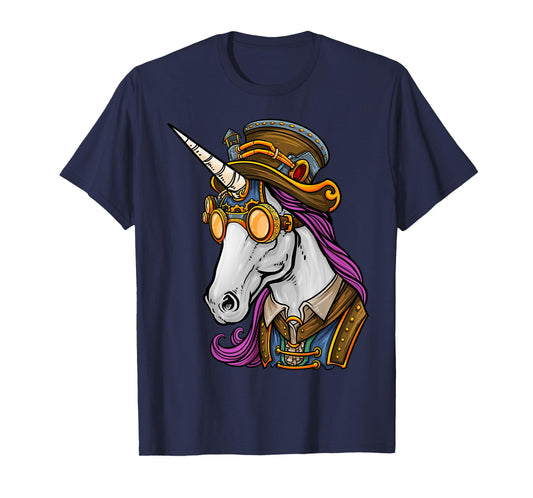 Steampunk Gothic Unicorn Mechanical Animal Unicorn Lover T-Shirt