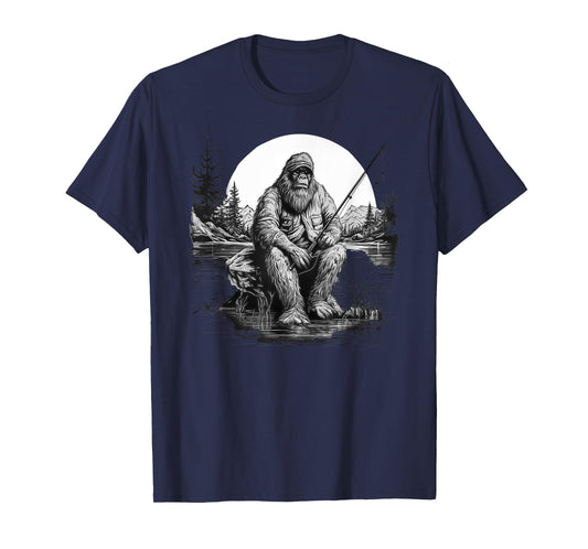 Big foot fishing, Cool Fishing Fisherman Bigfoot Sasquatch T-Shirt