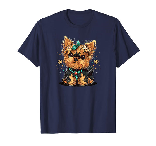 Funny Yorkshire Terrier Cute Puppy T-Shirt