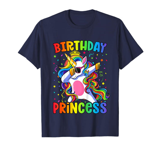 Birthday Princess Shirt Girl Unicorn Birthday T-Shirt
