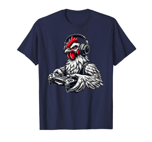 Chicken Funny Video Games Graphic Chicken Gamers T-Shirt
