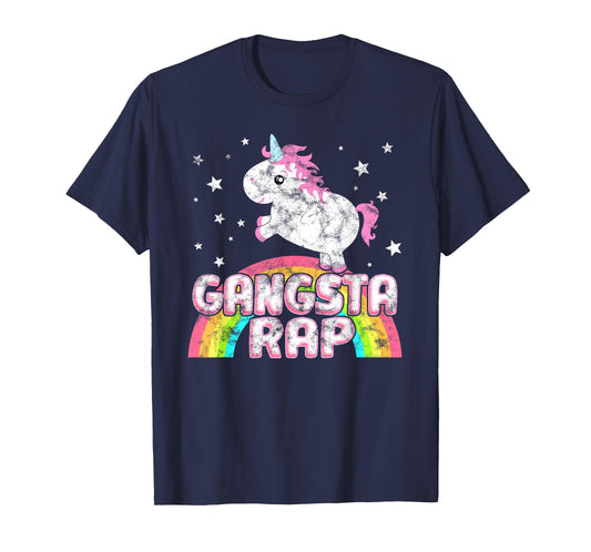 Funny Ironic Cool Unicorn Gangsta Rap Music Festival T-Shirt T-Shirt