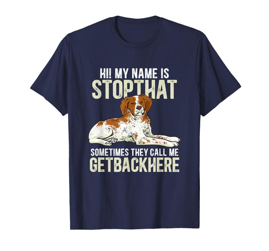 Brittany Spaniel Funny Brittany Dog T-Shirt