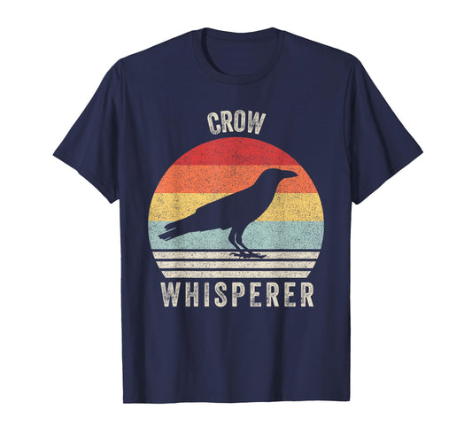 Retro Crow Whisperer Shirt Funny Birds Lover Crow Vintage T-Shirt