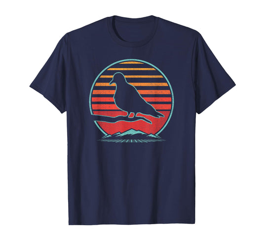Mourning Dove Retro Vintage 80s Style Birding Gift T-Shirt
