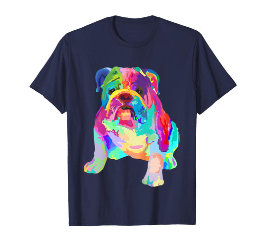 Boys Tshirts Colorful Cool Girls Shirts English Bulldog Kids T-Shirt