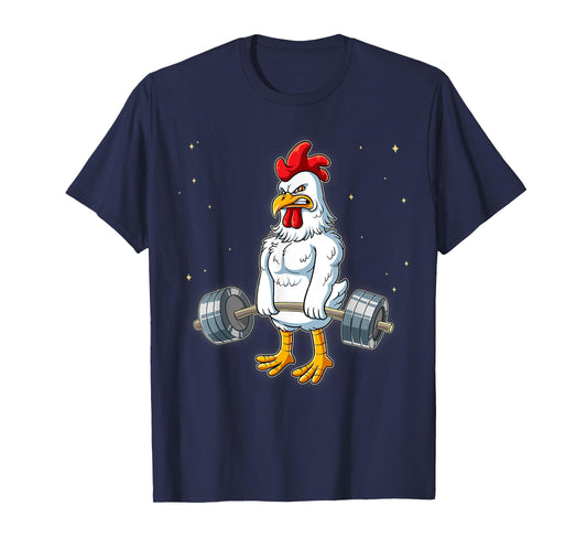 Chicken Gym Weight Training Deadlift T-Shirt