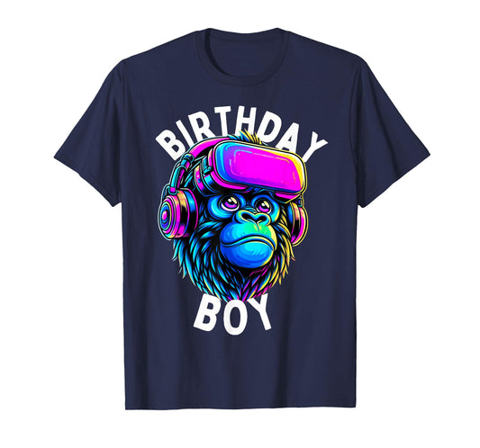 Gorilla Birthday Funny Gorilla Boys Adult Girls Family Party T-Shirt