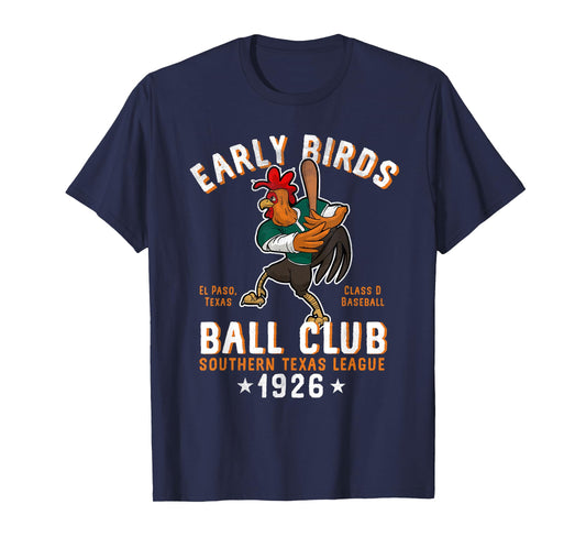 El Paso Early Birds Retro Minor League Baseball Team T-Shirt