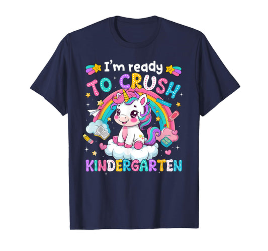 Magical Unicorn Ready Crush Kindergarten Girl Back To School T-Shirt
