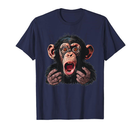 Anxious Monkey I Funny Monkey T-Shirt