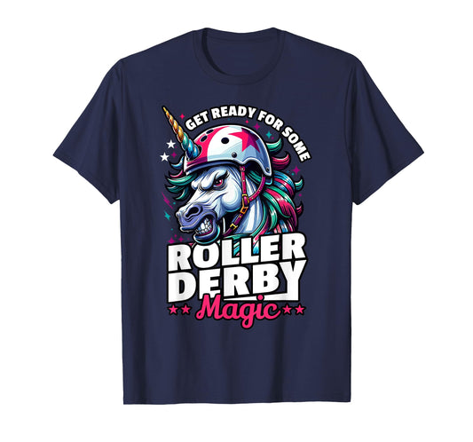 Roller Derby Unicorn - Ready For Roller Derby T-Shirt