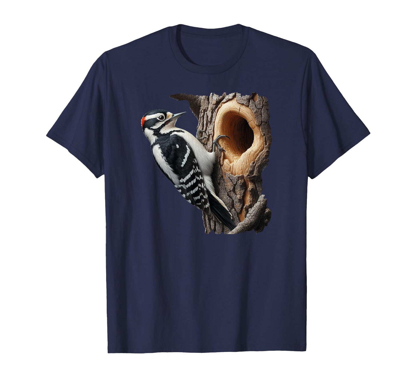 Bird Series. Downy Woodpecker. T-Shirt
