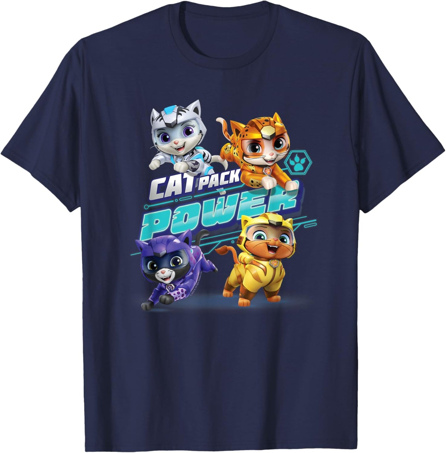 PAW Patrol Cat Pack Power With Leo, Shade, Wild And Rory T-Shirt
