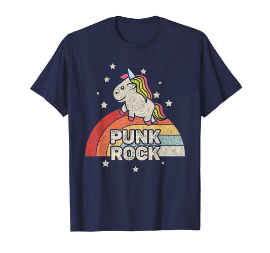 Retro Vintage Ironic Unicorn Punk Rock Music Festival Music T-Shirt