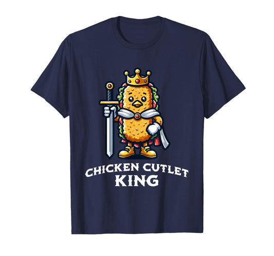 Chicken Cutlet Funny Saying Unisex-Child T-Shirt, Black, Small, Short Sleeve, Cotton Blend, Novelty T-Shirt, Food Enthusiasts, General Audience