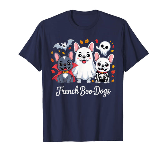 French Boo-Dog Halloween Ghost French Bulldog Fall Autumn T-Shirt