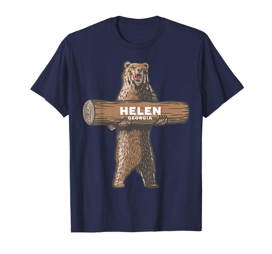 Helen Georgia GA Growling Bear Vacation Souvenir T-Shirt