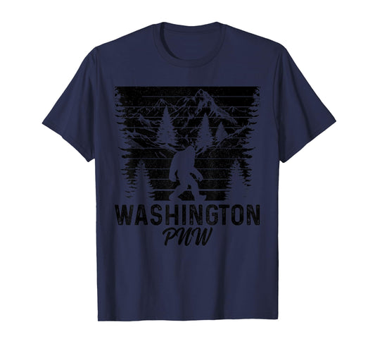 Washington PNW Bigfoot Vintage Pacific Northwest T-Shirt