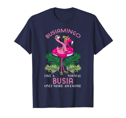 Busiamingo Busia Flamingo Lover Grandma Grandmother T-Shirt