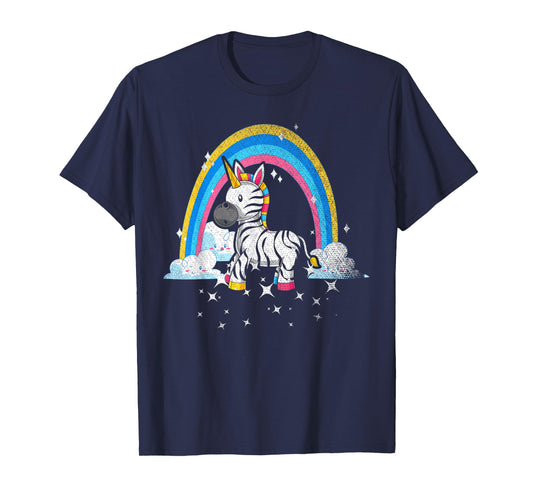 Rainbow Zebracorn Africa Animal Fantasy Zebra Unicorn T-Shirt