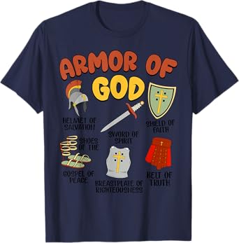 Christian Boys Armor of God Jesus is King T-Shirt