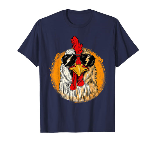 Hipster Chicken With Sunglasses - Retro Vintage Farm Rancher T-Shirt