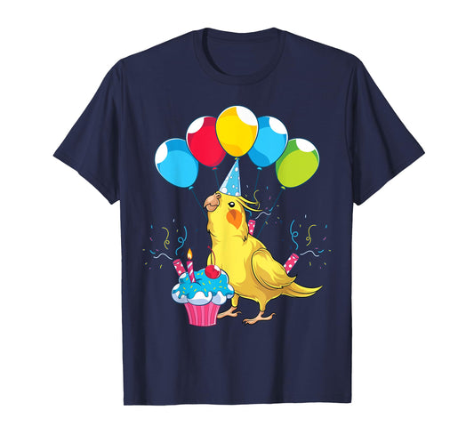 Bird Lover Birthday Party Animal Lover Parrot Cute Cockatiel T-Shirt