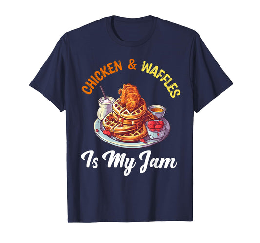 Chicken and Waffles Fried Chicken Wings Lover Food Junkie T-Shirt